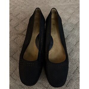 Naturalizer N5 Comfort Becky Black Heeled Women's Slip On Size 9.5